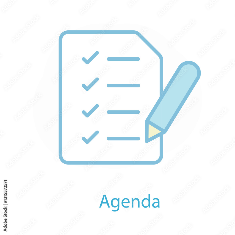 Task Agenda Icon for Organized Workflows Task Agenda Icon for Organized Workflows