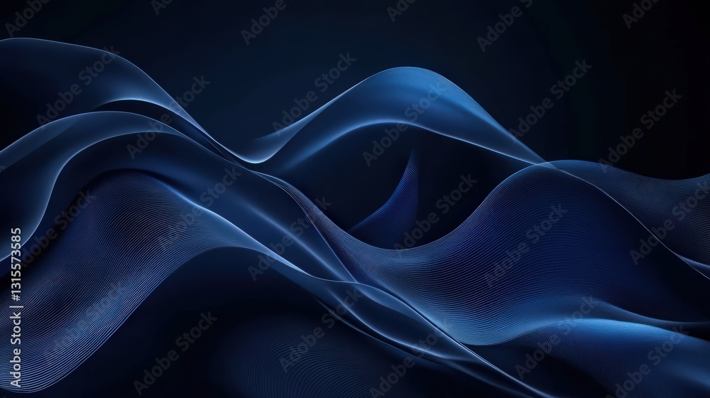 Obraz premium Elegant flowing abstract lines creating a dynamic and modern background
