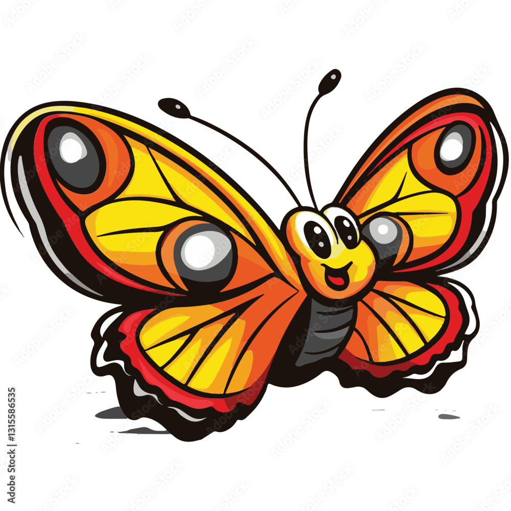 Obraz premium Butterfly Simple Vector Logo