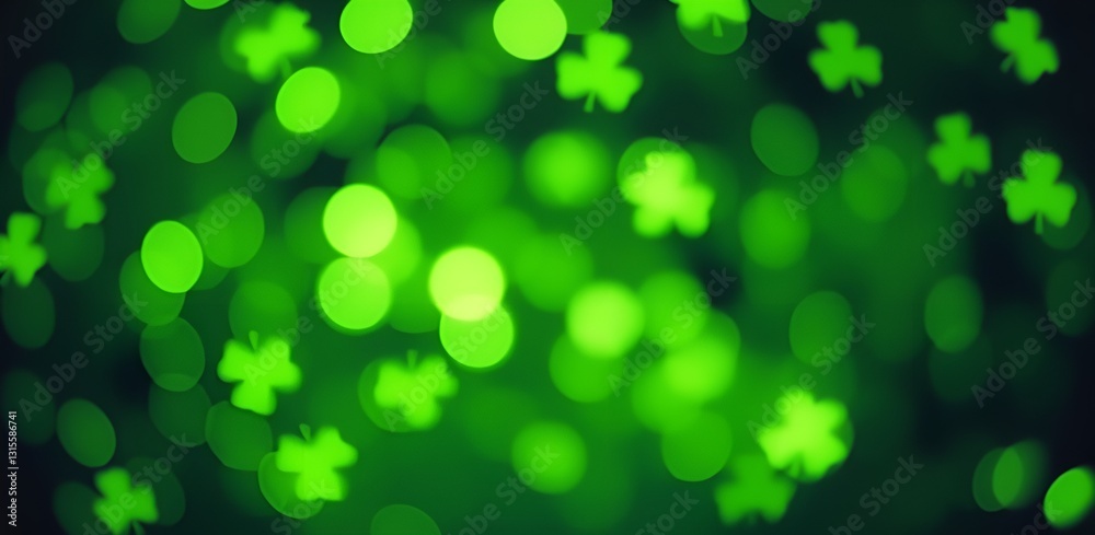 Abstract St. Patrick's Day-themed background. Abstract St. Patrick's Day-themed background.