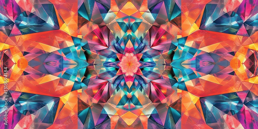 Vibrant Abstract Geometric Pattern Showcasing Rich Colors and Intricate Shapes in a Mesmerizing Design Vibrant Abstract Geometric Pattern Showcasing Rich Colors and Intricate Shapes in a Mesmerizing Design