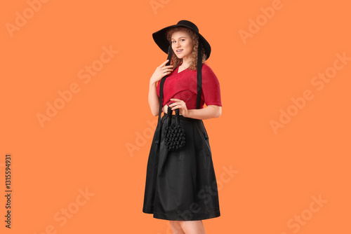 Fashionable young woman in ...