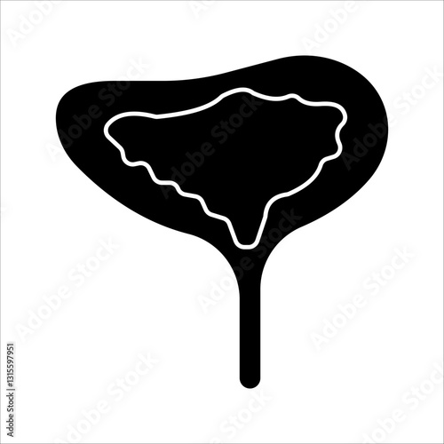 penis  Icon Symbol isolated white background. vector illustration. color editable.