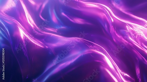 Wallpaper Mural Abstract purple and blue glowing waves. Torontodigital.ca