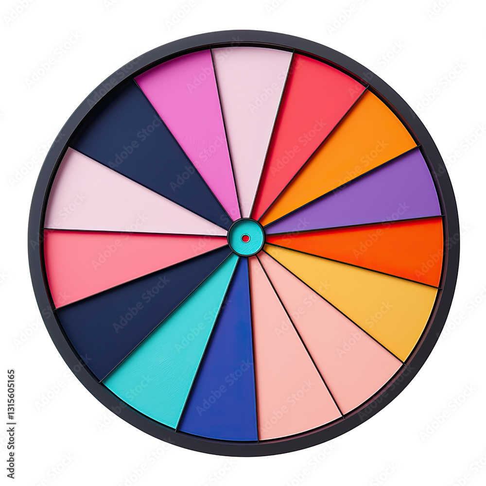 Obraz premium Colorful Circular Palette with Various Shades Displaying Vibrant Hues and Tones for Creative Projects and Visual Arts