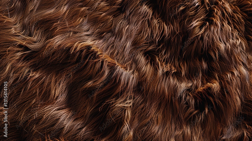 Naklejka premium _Fur_texture_Brown_Craiyon_fantasy_Texture_background