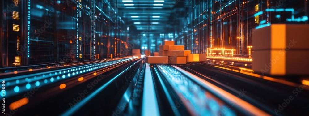 Automated Warehouse System: Futuristic Logistics Automated Warehouse System: Futuristic Logistics
