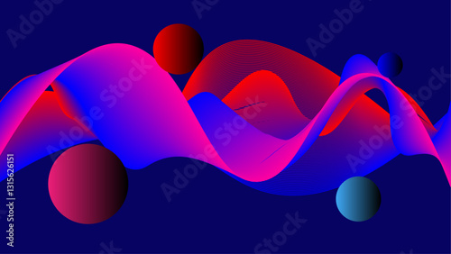 abstract 3d render of an abstract background, glowing sphere