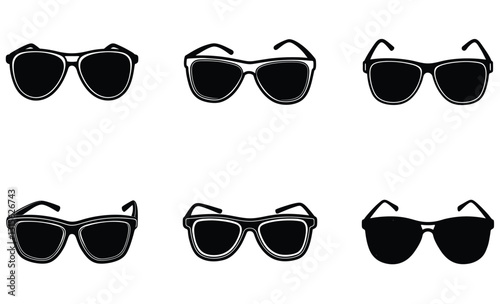 Polarized Sunglasses silhouette vector