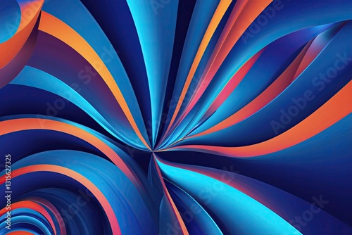 Wallpaper Mural Vibrant Cobalt Arcs Vector Showcase for Stylish Promotions and Modern Layouts Torontodigital.ca