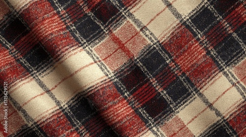 Creating a seamless tartan pattern in classic red graphic design urban environment aesthetic concept