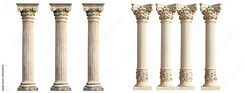 Naklejka premium set of pillars