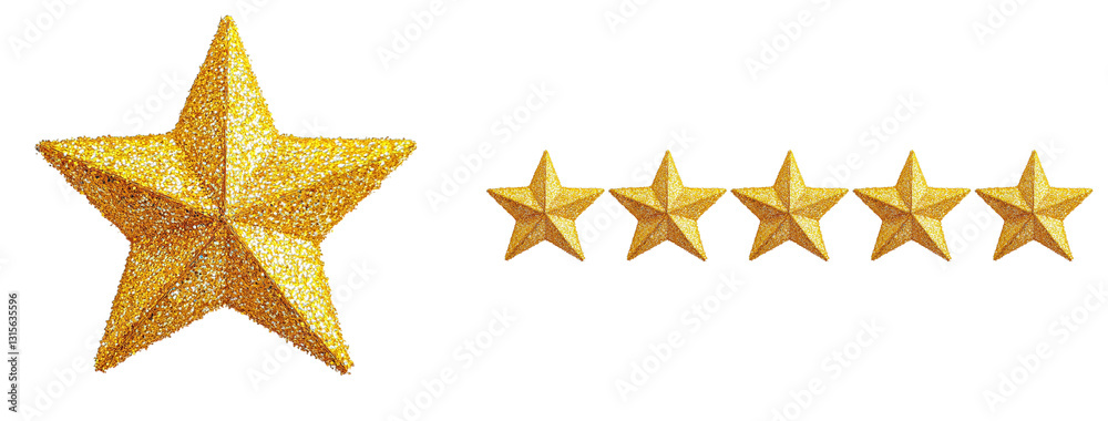 Obraz premium gold star on white background