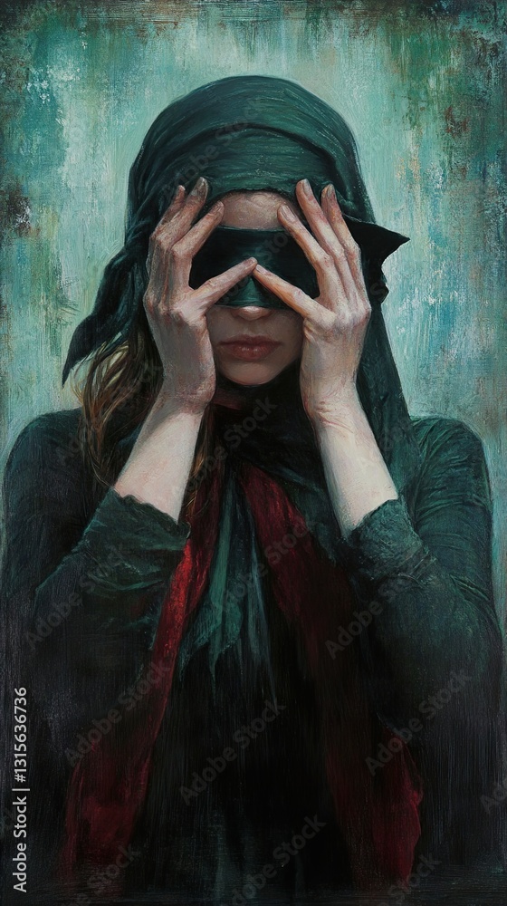 Veiled in Mystery: A Portrait of Concealment and Intrigue Veiled in Mystery: A Portrait of Concealment and Intrigue