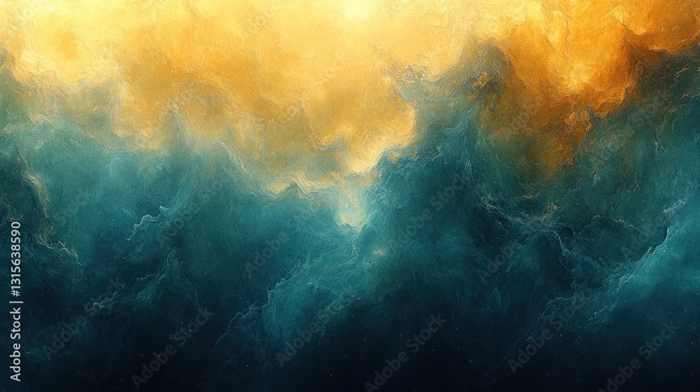 Fototapeta premium Cosmic Cloudscape; Nebula; Fiery; Outer Space; Vastness