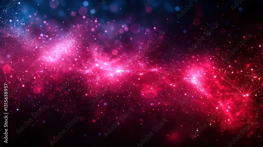 Fototapeta premium Cosmic Network Abstract Background