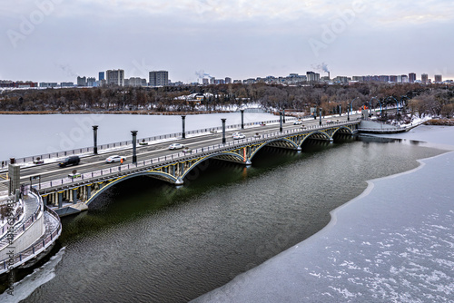 China Changchun Nanhu Bridge Winter Scenery
