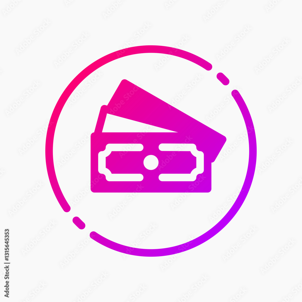 Design Illustration graphic of currency icon with gradient style. Suitable for UI, mobile design, web design, etc. Design Illustration graphic of currency icon with gradient style. Suitable for UI, mobile design, web design, etc.