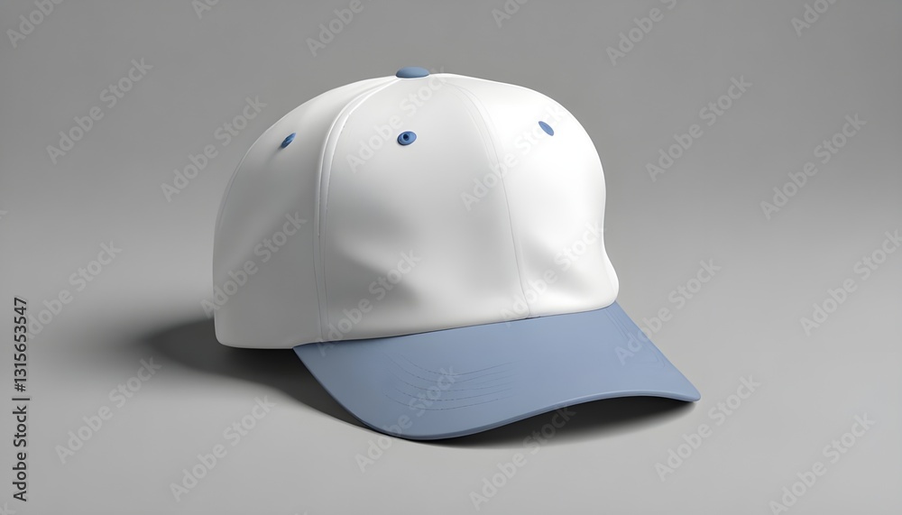 Fototapeta premium A mockup of a blank baseball cap