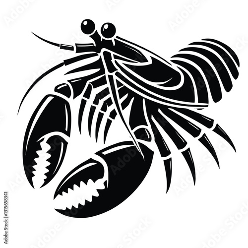 Mantis Shrimp Silhouette