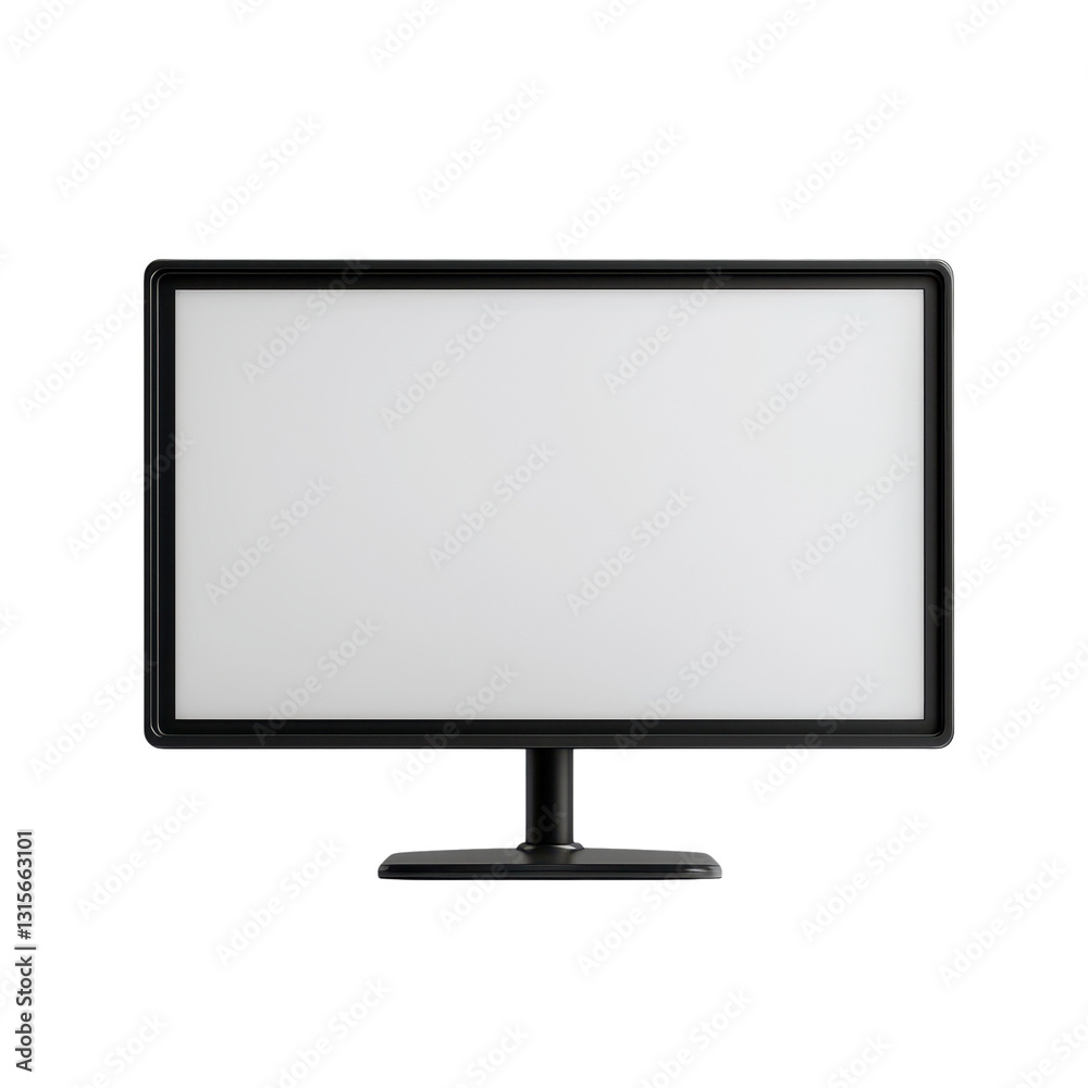 Blank computer monitor on a stand Blank computer monitor on a stand