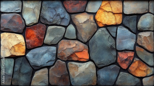 Exploring textured stone patterns in earthy colors marseille high-fidelity imagery urban environment aesthetic concept