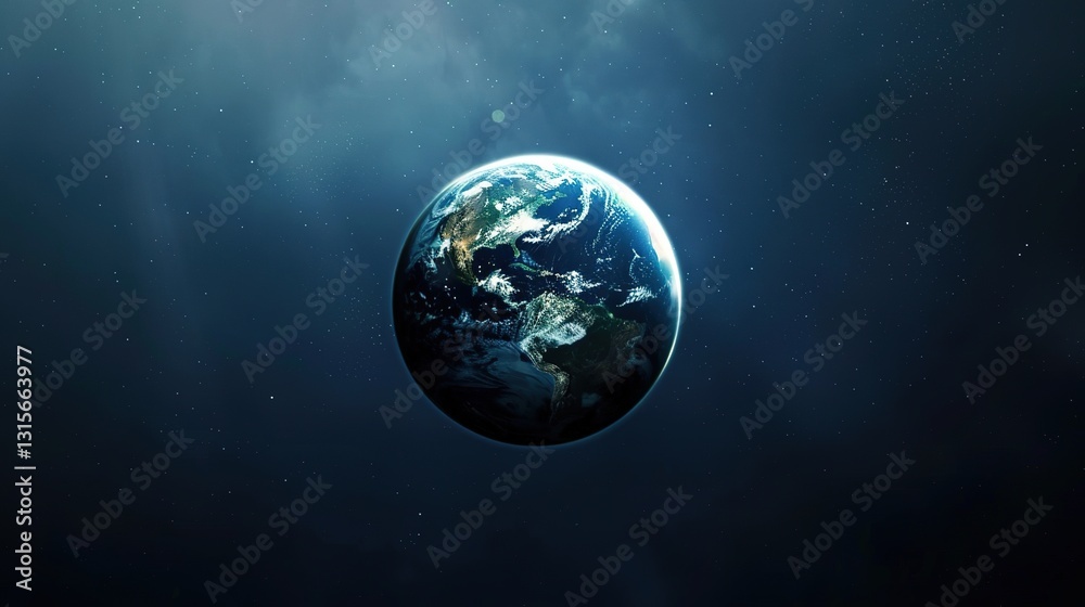 Naklejka premium Simple Background of Earth Day: Tracing the Source from the Germination of Ideas to Global Actions