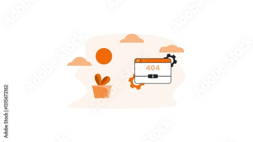 Best 404 Page Video Animation – Lost Character Searching Web Page