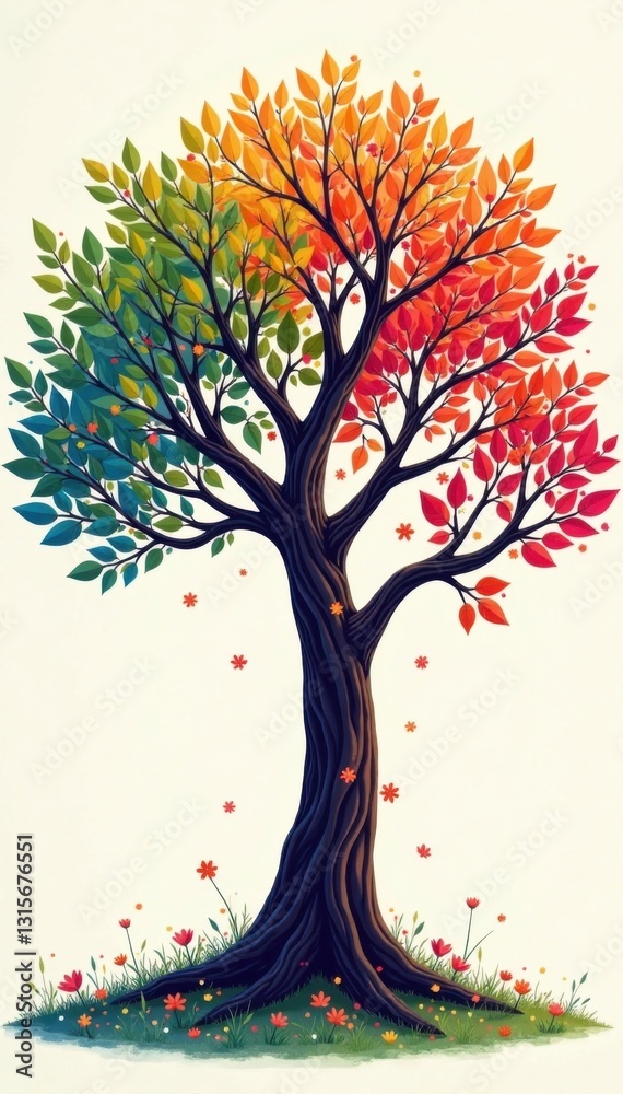 Fototapeta premium Illustration of a family tree with interconnected lines and branches , line, tree, ties