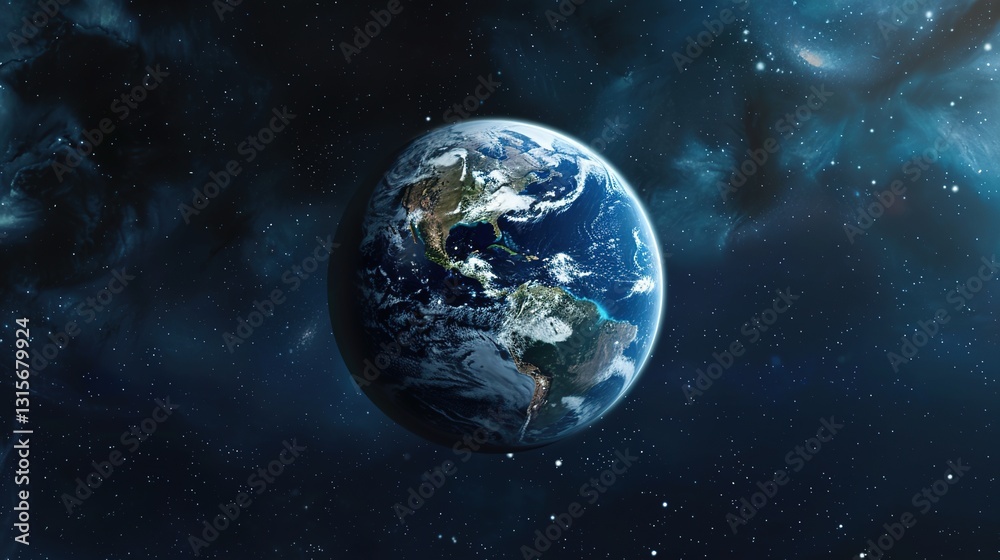 Fototapeta premium Future Background of Earth Day: Searching for the Light of Hope on the New Journey of Environmental Protection