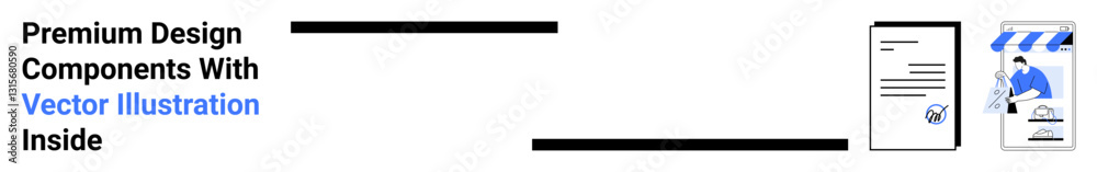 Professional document and identity card beside a worker in uniform under a storefront canopy. Ideal for web design, branding, business, job applications, ID creation, workplace themes, digital Professional document and identity card beside a worker in uniform under a storefront canopy. Ideal for web design, branding, business, job applications, ID creation, workplace themes, digital