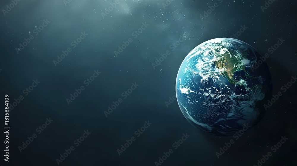 Naklejka premium Modern Background of Earth Day: The New Look of Environmental Protection Driven by Technology and Concepts