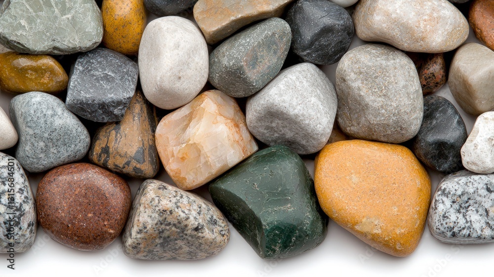 Colorful Polished River Rocks Background Texture Colorful Polished River Rocks Background Texture