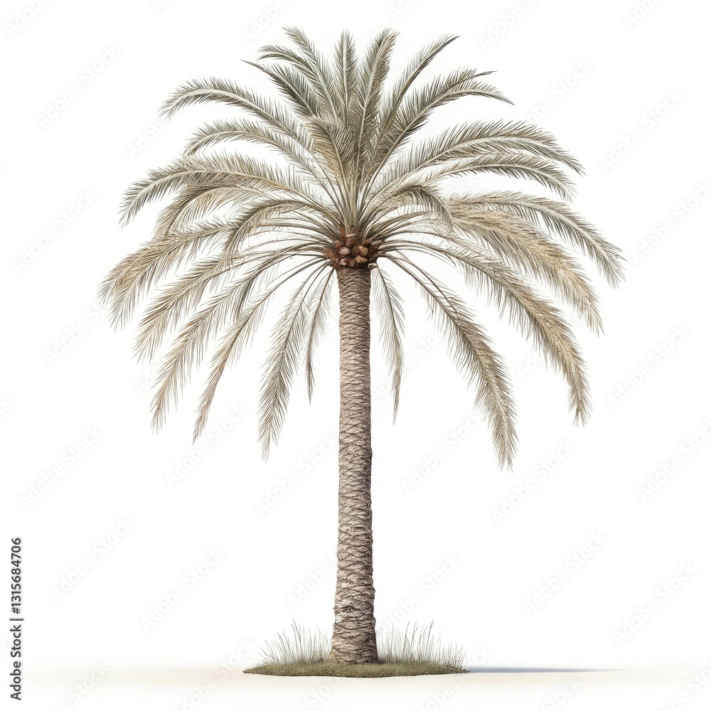 Fototapeta premium palm tree isolated on white