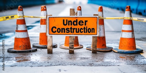 Road closed for construction