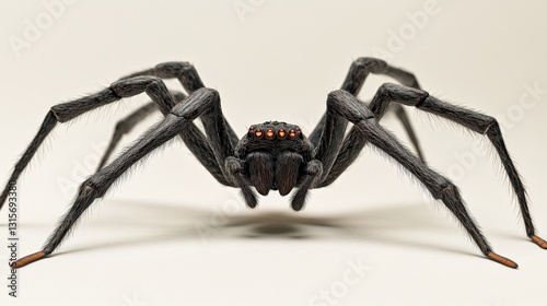 A nightmarish spider with legs that look like twisted human arms, each ending in sharp claws