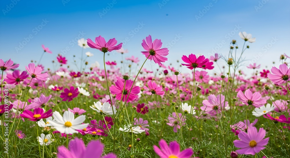 Cosmos flower field, Beautiful Cosmos Flower blossom in the garden
Cosmos flower field, Beautiful Cosmos Flower blossom in the garden