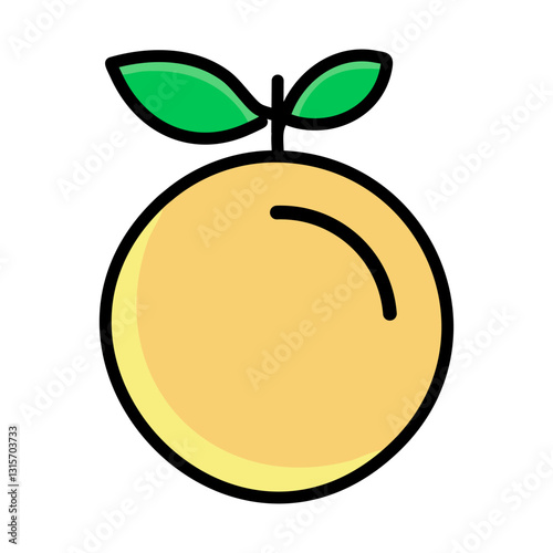 Nance fruit with green leaves isolated icon vector illustration graphic design