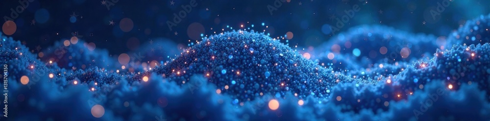 Sparkling glitter and dark blue frame in a dreamlike setting with stars and clouds, clouds, glitter, stars Sparkling glitter and dark blue frame in a dreamlike setting with stars and clouds, clouds, glitter, stars