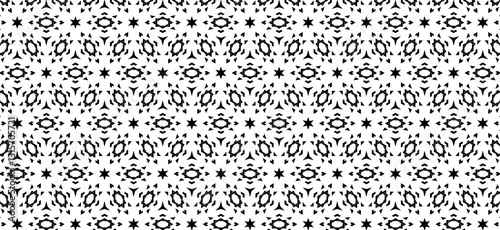 Transparent Black and White Art Deco Style Abstract Geometric Pattern Wallpaper