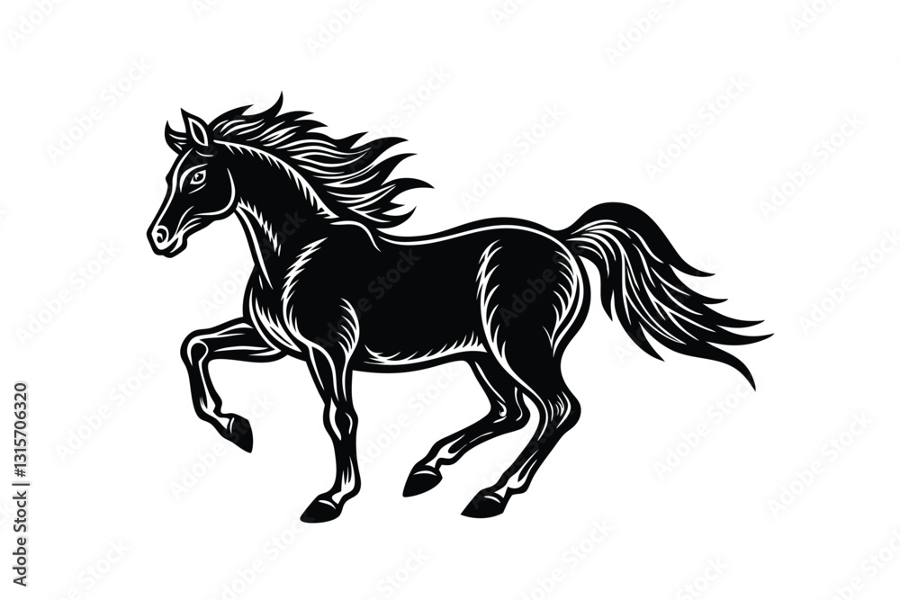 Obraz premium horse vector illustration