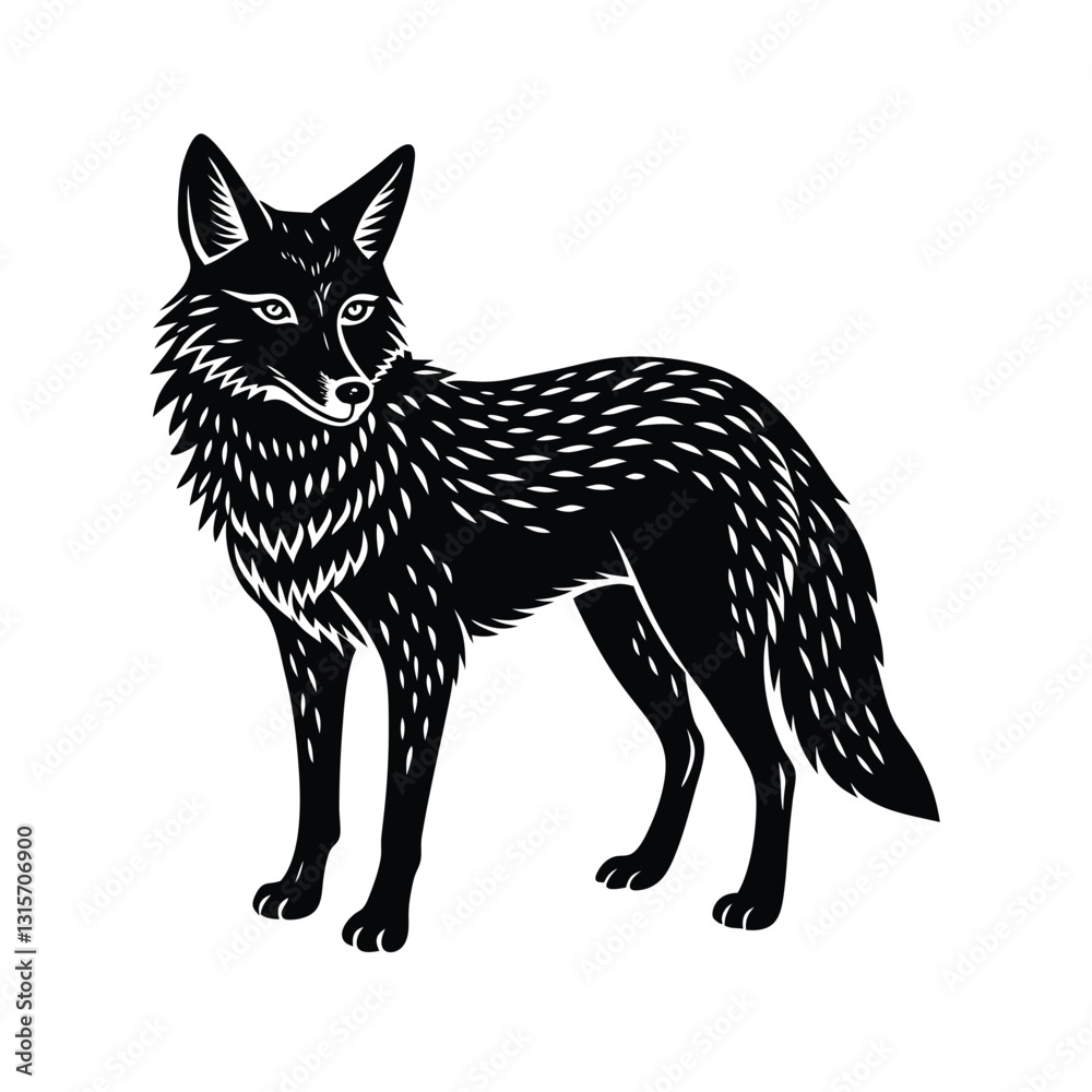 Obraz premium fox vector illustration
