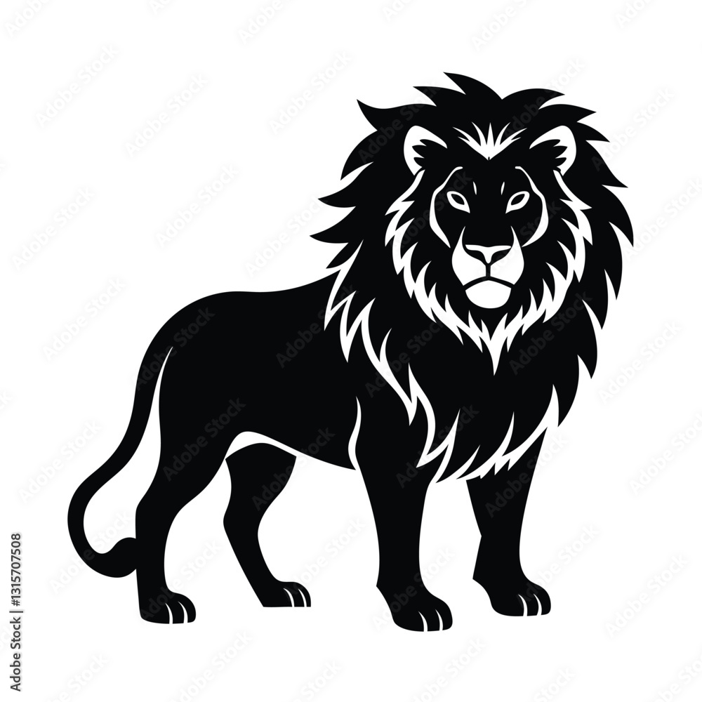 Obraz premium lion vector illustration