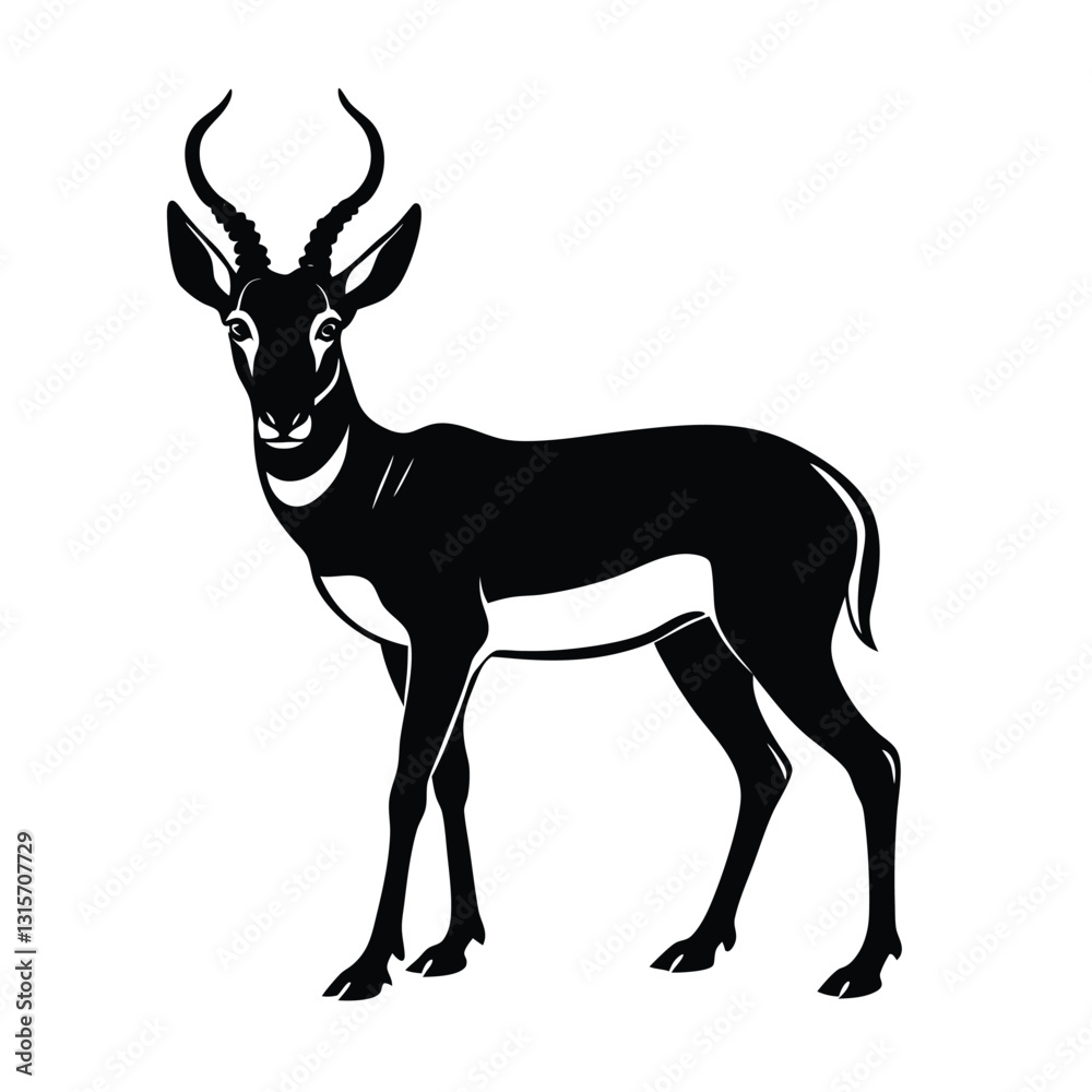 Fototapeta premium deer silhouette vector