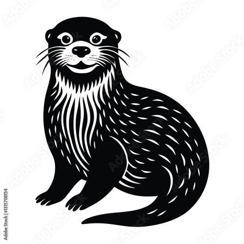 vector illustration of a sea lion