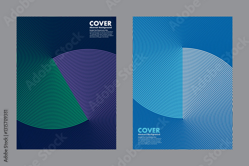 Canvas-taulu Modern vector geometric abstract background featuring an infinity symbol design and halftone dot pattern combining two colors together