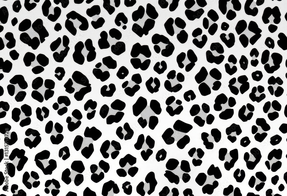 Black and white leopard print vector seamless pattern , digital, element Black and white leopard print vector seamless pattern , digital, element