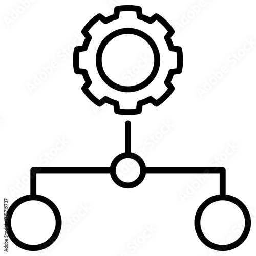 Subordinate Line Icon