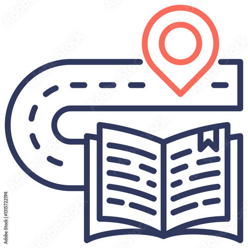 Learning Journey Dual Tone Icon