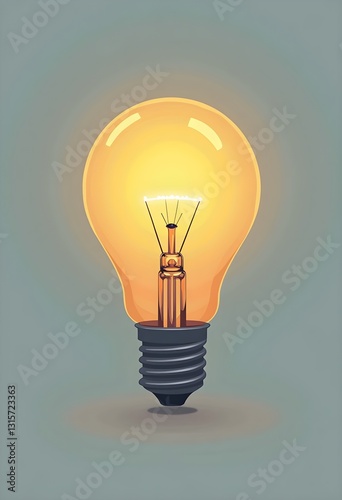 light bulb on blue background
